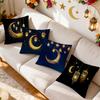 Ramadhan Festival Golden Moon Lantern Cushions Pillowcase Polyester Cushion Cover Throw Pillow Pillowcover Home Car Sofa Decor