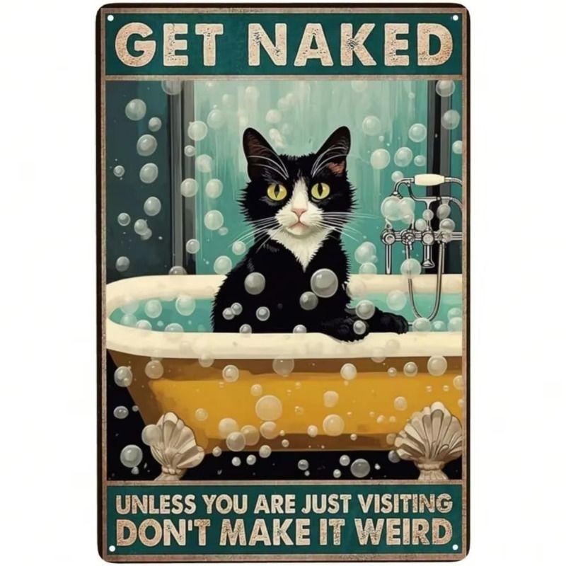 Retro Metal Sign Tin Poster Wall Art Home Decor for Living Room Balcony
