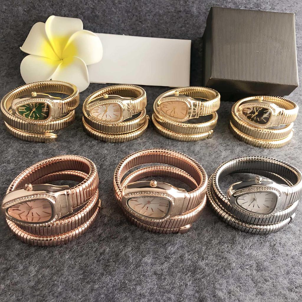BV Home Fashion Retro Quartz Snake-Shaped Wristwatch for Women and Students