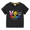 Cartoon Sprunki T-shirt Kids Incredibo T-shirt Toddler Girl Short-sleeved Blouse Boy Summer Clothing Children's Clothing