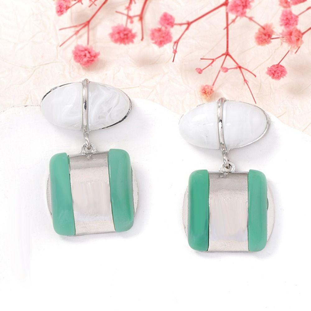 Charm Vintage Stud Earrings Color-block Bohemian Dangle Earring Beach