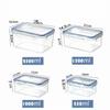 D5 Sealed Rectangular Refrigerator Storage Box With Lid Plastic Crisper Microwave-Heated Lunch Box With Lid Kitchen Storage Box