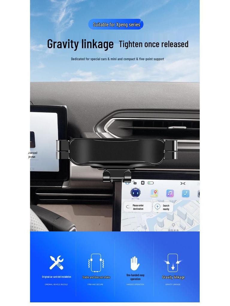 Kabellose Lade-Navigations-Handyhalterung für 21 Xiaopeng P5