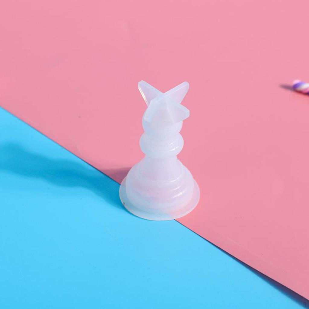 1Set Chessboard Chess Pieces Epoxy Silicone Resin Casting for Checkerboard Making DIY