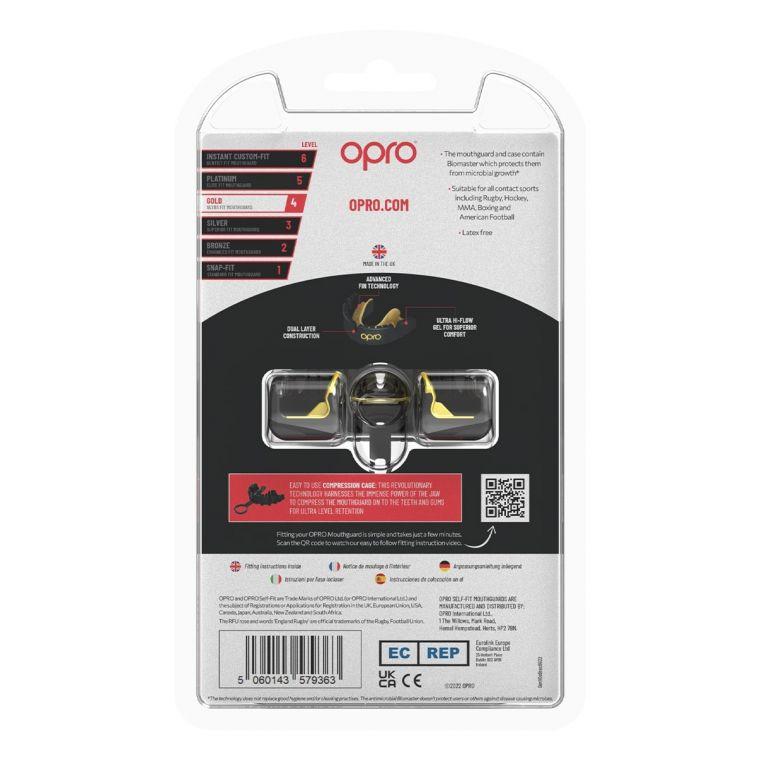 Opro Gold Braces GEN5 Black Mouthguard (for braces)