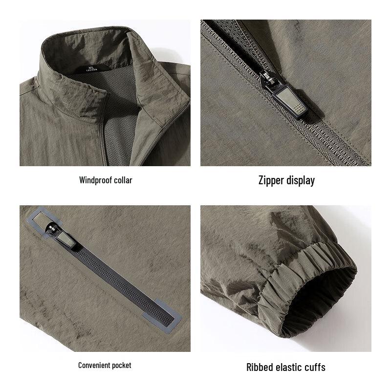 Jeanswest Men's Windproof Stand Collar Jacket