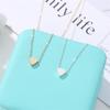 Korean Fashion Peach Heart Pendant Necklace for Women