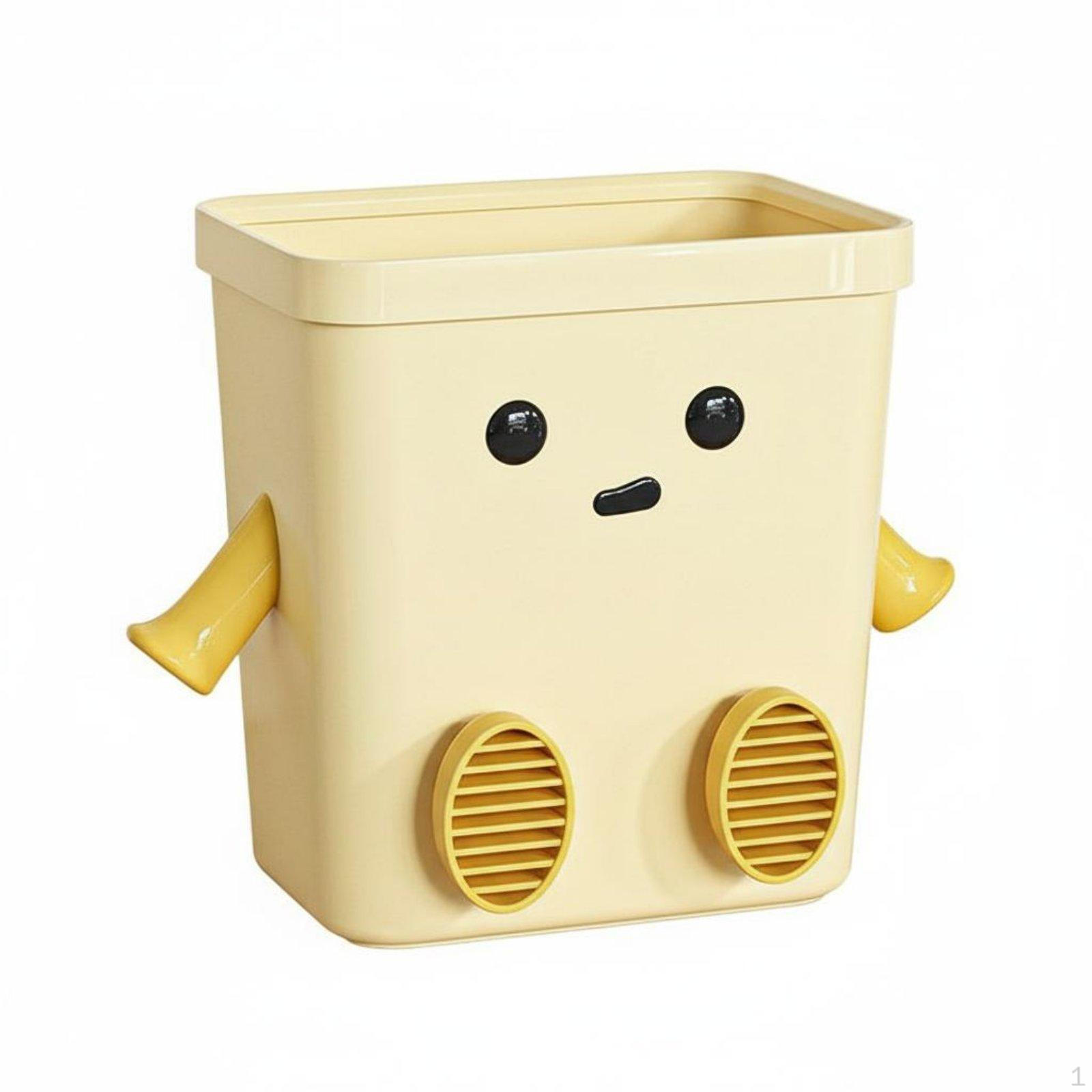 Desktop Trash Can Dopamine Decor Cute Cartoon Waste Bin for Kids, Girls,