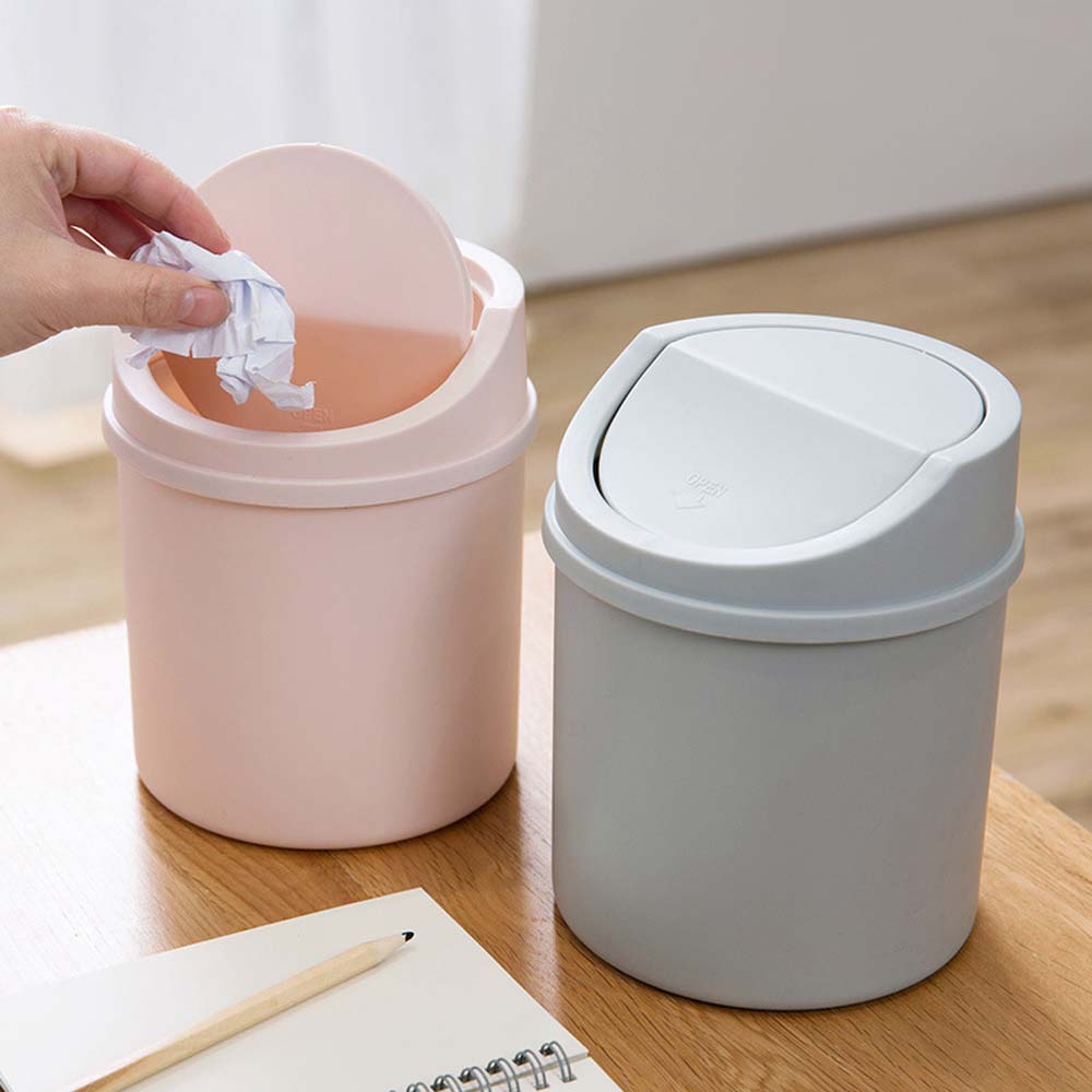 Office Supplies Cleaning Tools Garbage Disposal Storage Basket Trash Can Desktop Dustbin Waste Bin