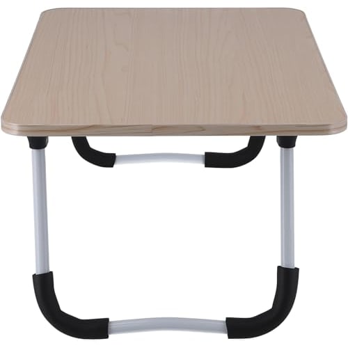 Fuji Boeki Mini Table, 51.5cm Wide x 30cm Deep x 21cm High, Natural Wood Grain, Foldable, Lightweight, Suitable for Sofas and Beds, Non-Slip, 28602