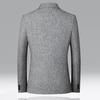 Männer Blazer Einfarbig einreiher Herbst Winter Revers Tasten Anzug Jacke für Den Täglichen Verschleiß