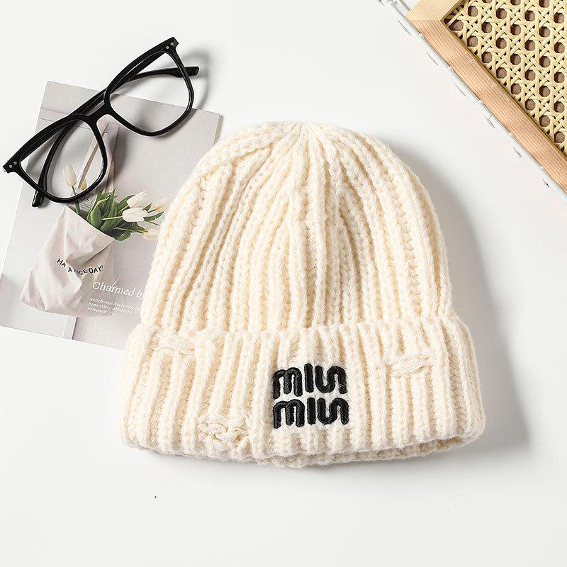 Gestrickte Warme Mütze Damen Pullover Ohrenschützer Konfinement Winddichte Mütze Outdoor Radfahren Sport Wollmütze Tide