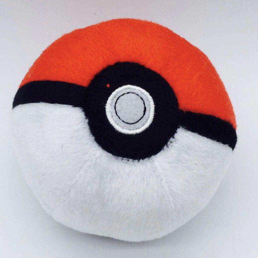 

Adorable 4.7 Pokemon Pokeball Plush Stuffed Toy For Kids червоний