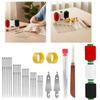 34-teiliges Nähnadel-Set aus Edelstahl mit großen Öhren in verschiedenen Größen, inklusive Fingerhüten, Garn, Stickwerkzeugen für Kreuzstich und DIY-Bastelarbeiten
