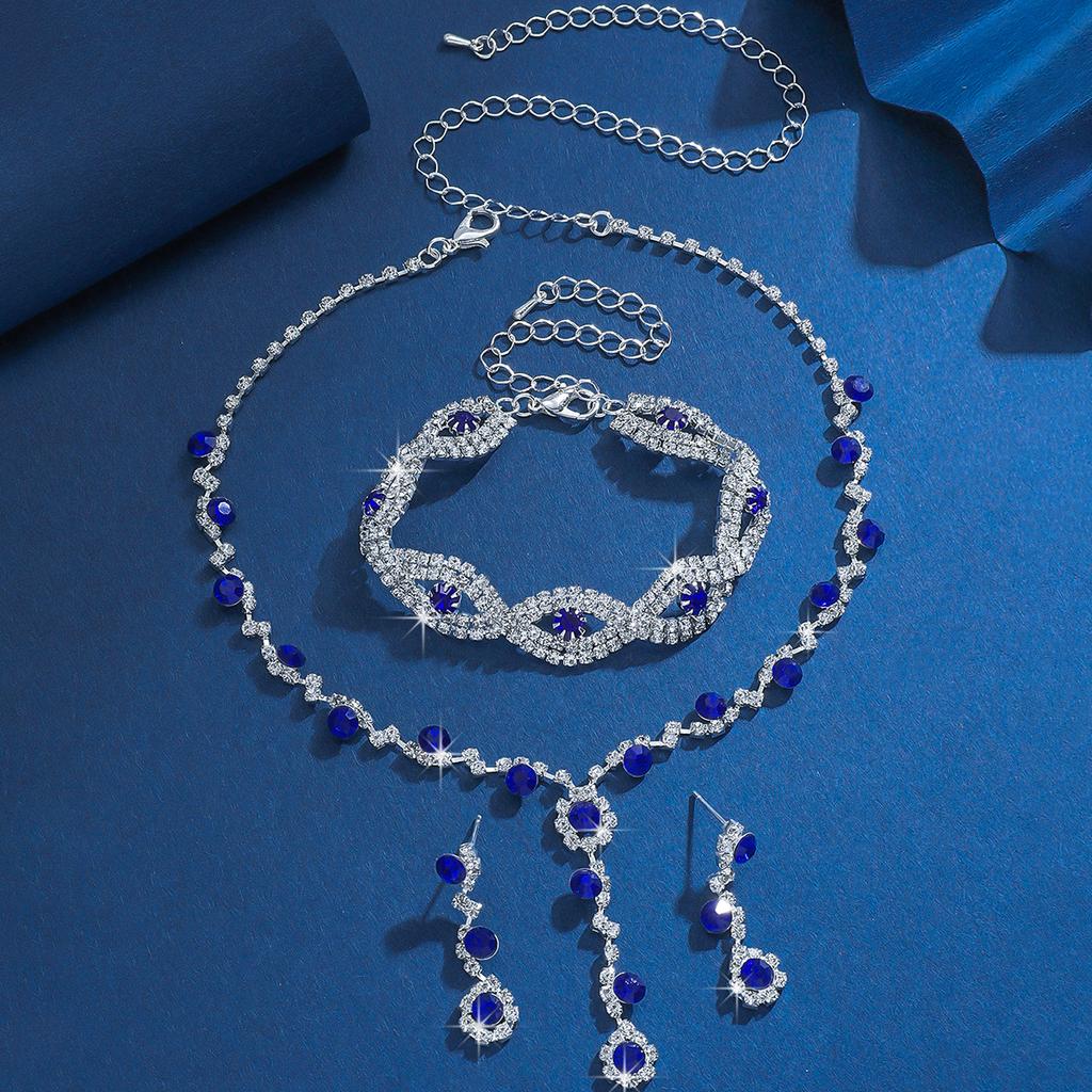 Bridal Accessories Necklace Earrings Jewelry Bracelet Banquet Dress Set Chain Fashion Temperament Accessories