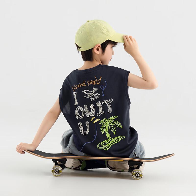 Boys  Graffiti Mesh Sleeveless T-Shirt 110