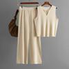 Fashion Wind New Fashion Casual Knitting Vest Pants Suit Knitted Vest and Pants Set