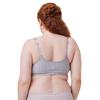 Plus Size Wire-Free Front Closure Minimizer Bra with Adjustable Padded Straps