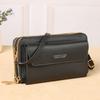 Neue große Kapazität Multifunktionale einfarbige kleine Umhängetasche Fashi Einfache horizontale Crossbody Handytasche für Damen