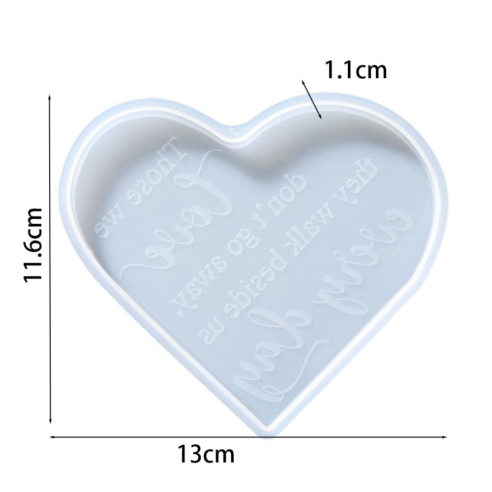 DIY Love Heart Hanging Photo Frame Silicone Moulds Resin Ornament Casting Molds Handmade Desktop Decoration Crafts Making Tools