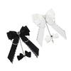 2000s Hair Clip for Halloween Gothic Lace Bowknot Hair Clip for Theme Event Anime Maid Barrettes Hair Holder for Cosplay