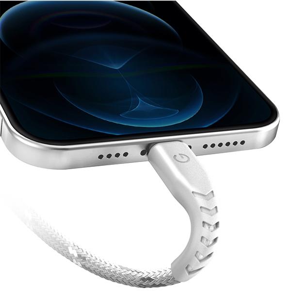 Energea Cable Nyloflex Usb-C - Lightningc94 Mfi 1.5M White