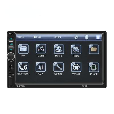 Radio samochodowe 7 cali 2 Din Audio Stereo Bluetooth Kamera tylna Wbudowany samochodowy system DVR