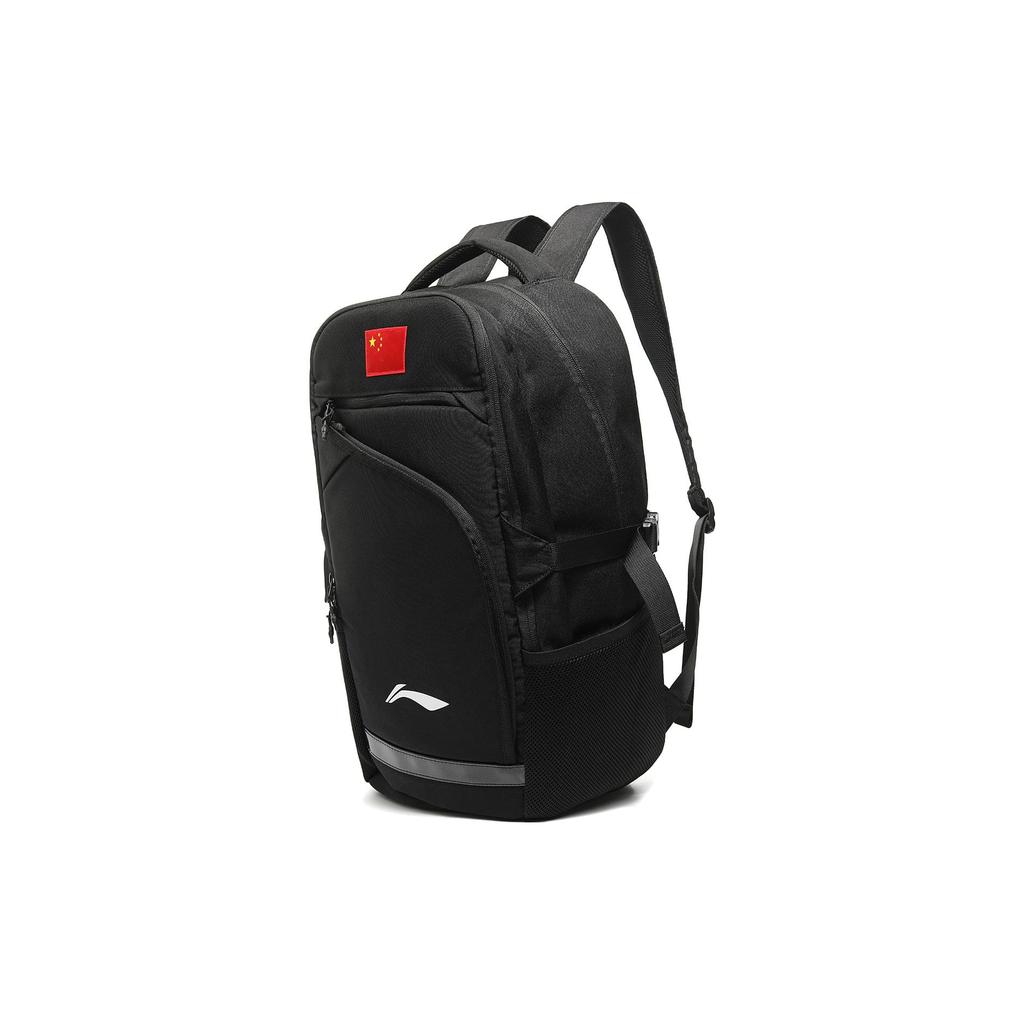 Li Ning Polyester Backpack Regular Men's Black ABSS339-1
