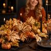 1 Piece Artificial Maple Leaf Garland for Halloween Thanksgiving Decor - 175cm Wall Hanging