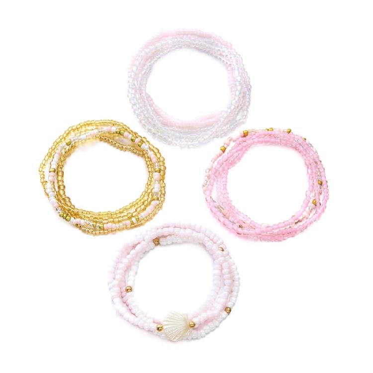 Multilayer Bead Bracelet for Women Adjustable Bohemian Styles Jewelry Portable for Casual or Dresses Occasions