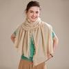 Women's 100% Pure Cashmere Scarf - 2024 Autumn/Winter Korean Style Tassel Knitted Shawl