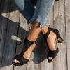 Sandali Romani Estivi con Cerniera Posteriore, Tacco a Pacchetto, Scarpe a Bocca di Pesce, 41 Moda Laterale Vuoto Tacco Fine Sandali Romani Taglia Grande 43