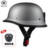 German Crafted Vintage Steel Cruiser Helmets | Half Face Unisex Motorcycle Helmets | DOT Certified for Reliable Protection