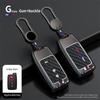 Metal Key Case for Toyota Camry, Crown, Reiz, Prado, Land Cruiser - Snap Button Design