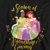 Disney Princess Childrens/Kids Season Of Giving Ariel And Tiana Heather Christmas Hoodie