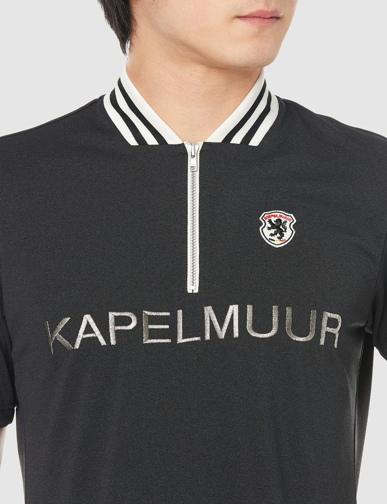 Kapelmuur Cyklistický dres s krátkým rukávem Unisex Krátký rukáv Retro Poloviční velikost XS [Vyrobeno v Japonsku] Dres, Zip, Černá,