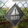 2D Flat - 1pc Hard Object Warning Theme, Decorative Gift for A Colleague, A Vintage Metal Sign, Suitable for Decorating Gyms, Garages, Warehouses