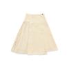 Fleece Woven Sports Pleated Patchwork Umbrella Skirt Women Skirts Mushroom F11W218302F-BG