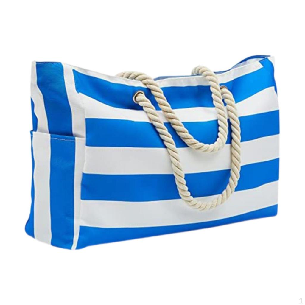 Chic Beach Tote Purse with Secure Closure for Ladies