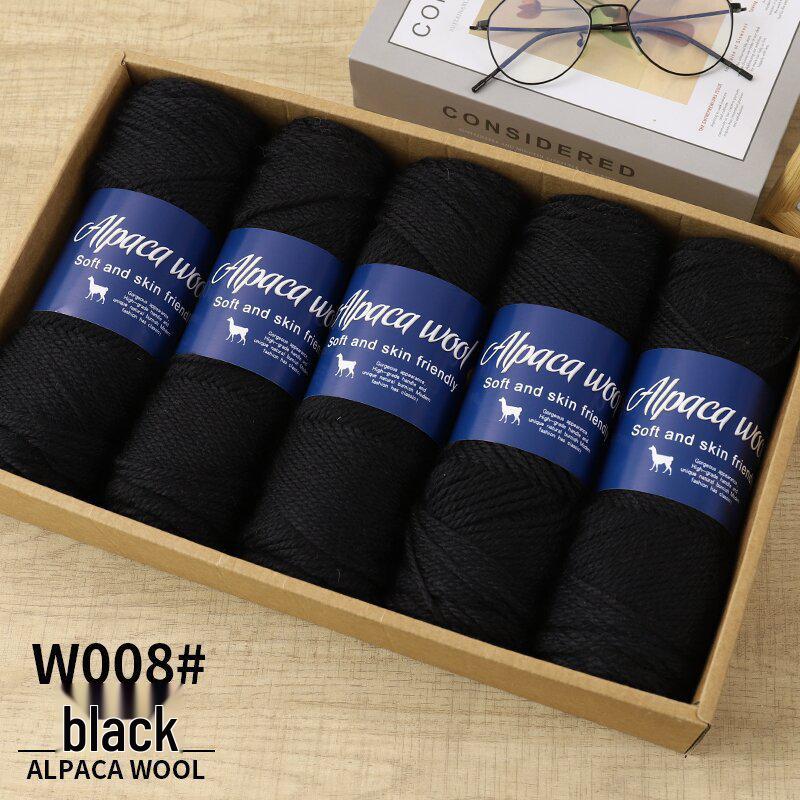 Soft Alpaca Yarn: Comfortable, ideal for hand-knitting scarves and other medium-thick projects.