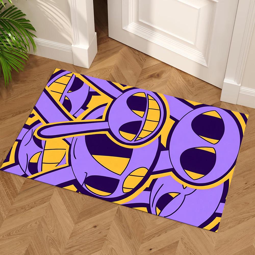 Colorful Cartoon Characters Floor Mat Perfect for Bedrooms Outdoor Living Rooms Balcony Antislip Carpet Office Home Decor