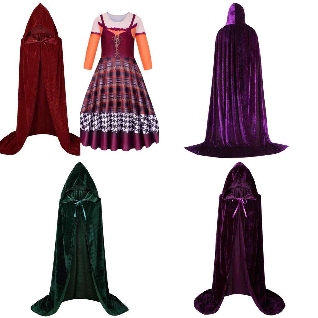 Unleash Your Inner Witch With The Hocus Pocus2 Hooded Cape For Kids!