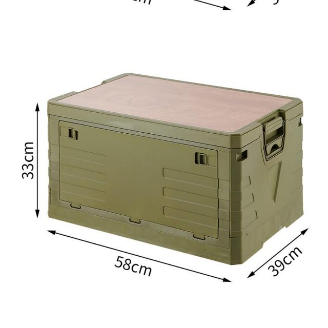 Car Mounted Folding Storage Box for Camping and Fishing Gear