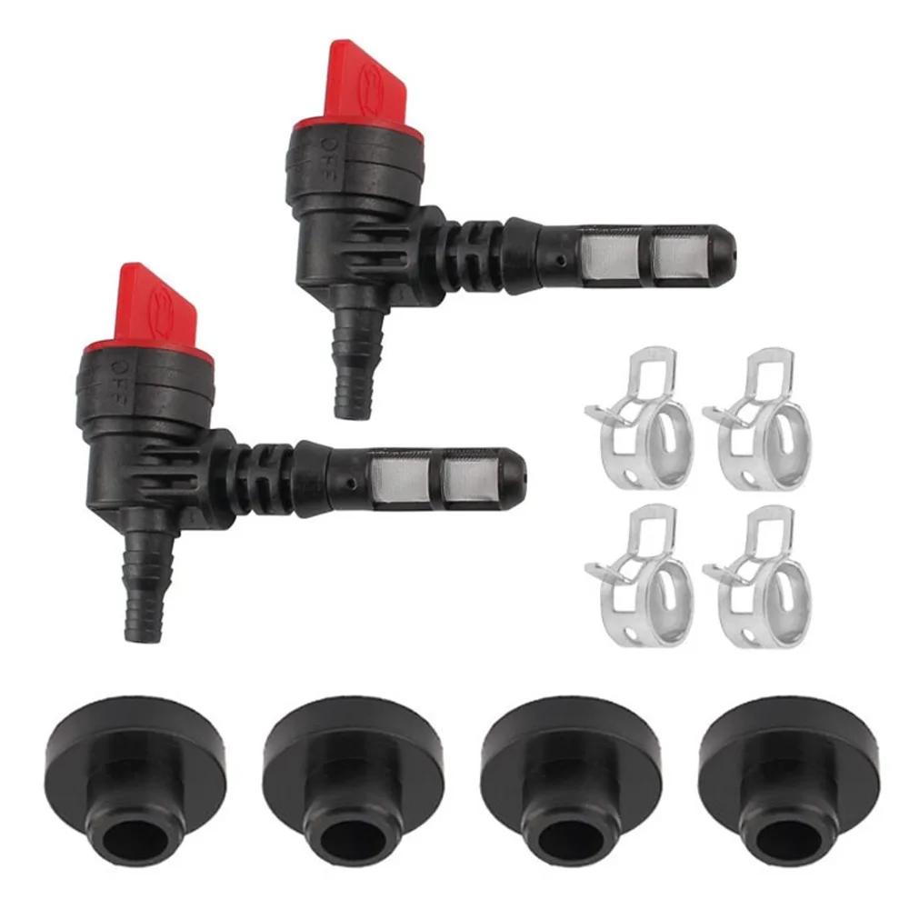 2 ks 90° palivový ventil pro sekačku na trávu Univerzální DIY vypínač palivového kohoutku pro 192980GS 208961 25 462 03-S 25-462-03-S