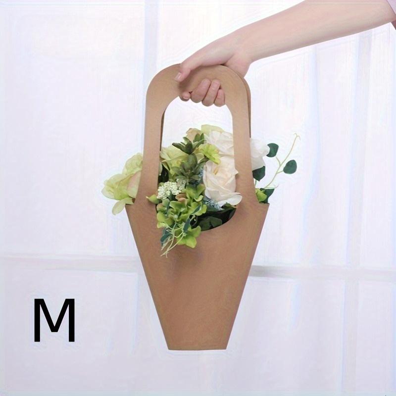 

Пакеты подарочные для цветов из коричневой крафт-бумаги с ручками | Упаковка для букетов для домашнего декора, свадеб и особых случаев