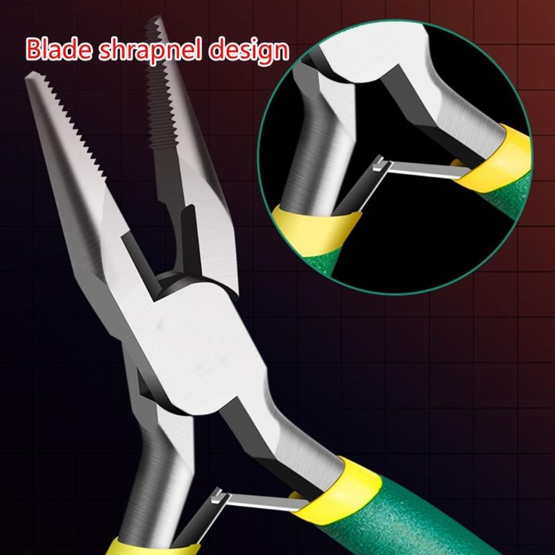 Mini Pliers, Long Nose, Bent Nose, Diagonal, End Cut, Linesmans, Needle Nose Pliers, 5'' Plier for Jewelry Making