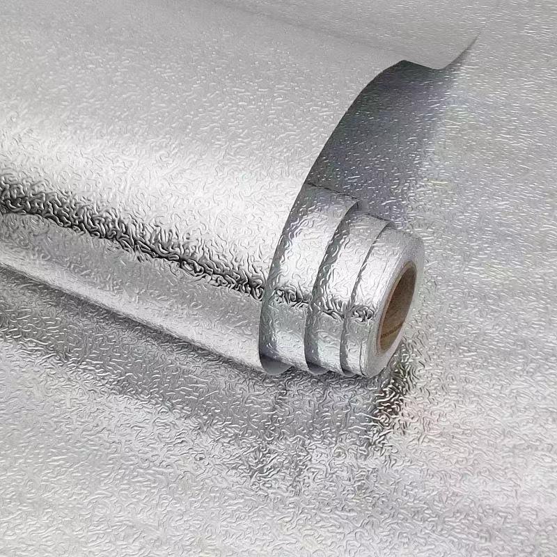 Waterproof Oil-Proof Moisture-Resistant Self-Adhesive Aluminum Foil Drawer Liner and Countertop Sticker.
