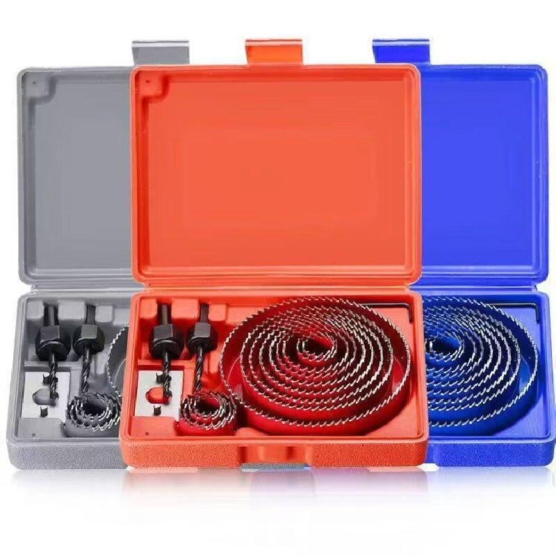 Industrial Blue Hole Saw Kit - Professional TCT Coated Drill Cutter for Drywall, Downlights & Metal Woodworking