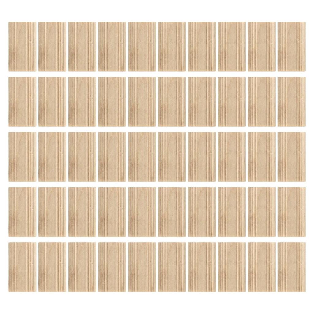 50Pcs Domino Tenon Beech Wood 8x40mm Loose Tenons Woodworking Accessory for Positioning 0.31x1.57in