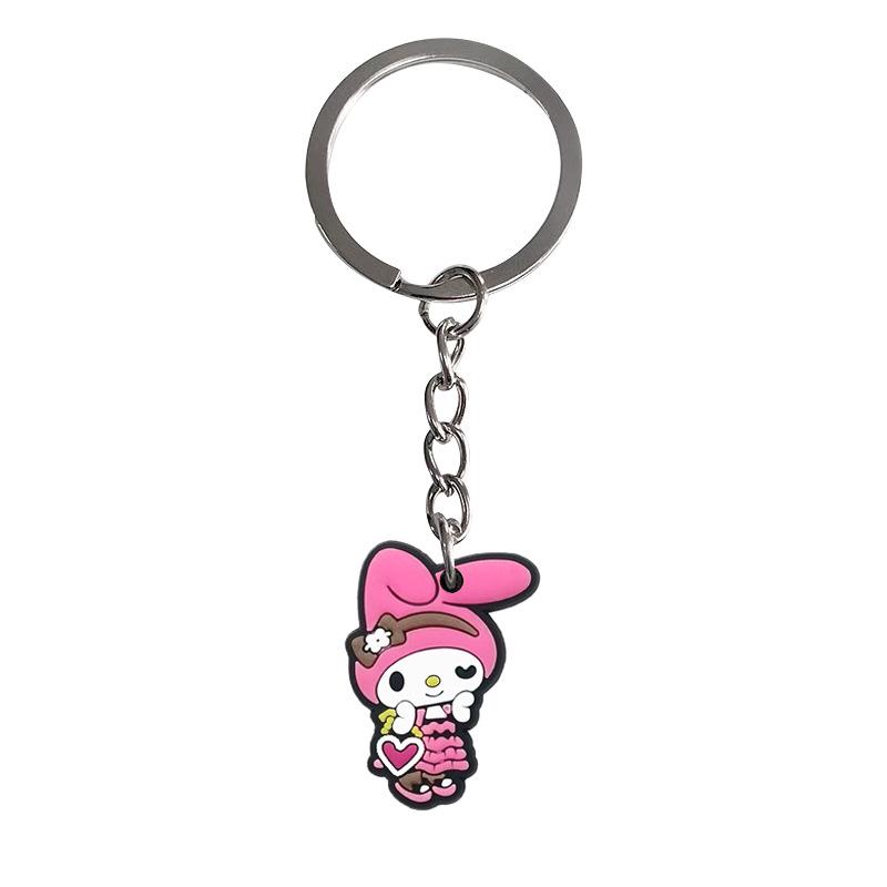 My Melody PVC Soft Rubber Backpack Charm Keychain Pendant - Small DIY Gift Ornament